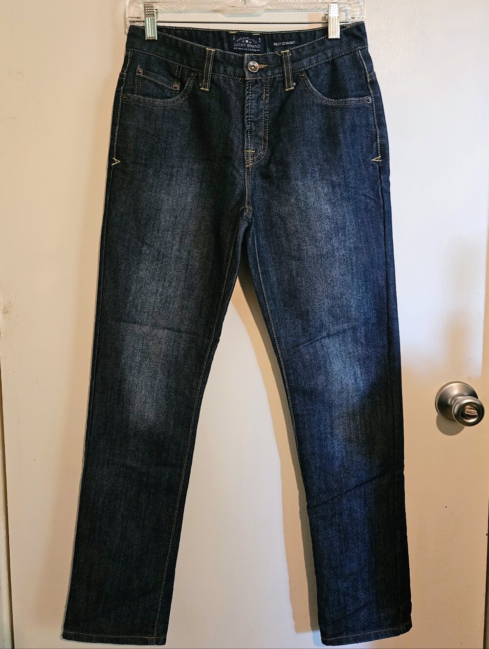 Lucky Brand Girls’ Billy Straight Jeans Size 16 Dark Wash Denim